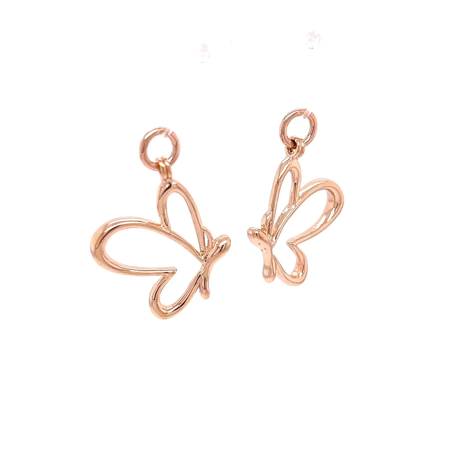 18k Rose Gold Butterfly Jackets