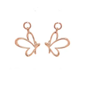 18k Rose Gold Butterfly Jackets