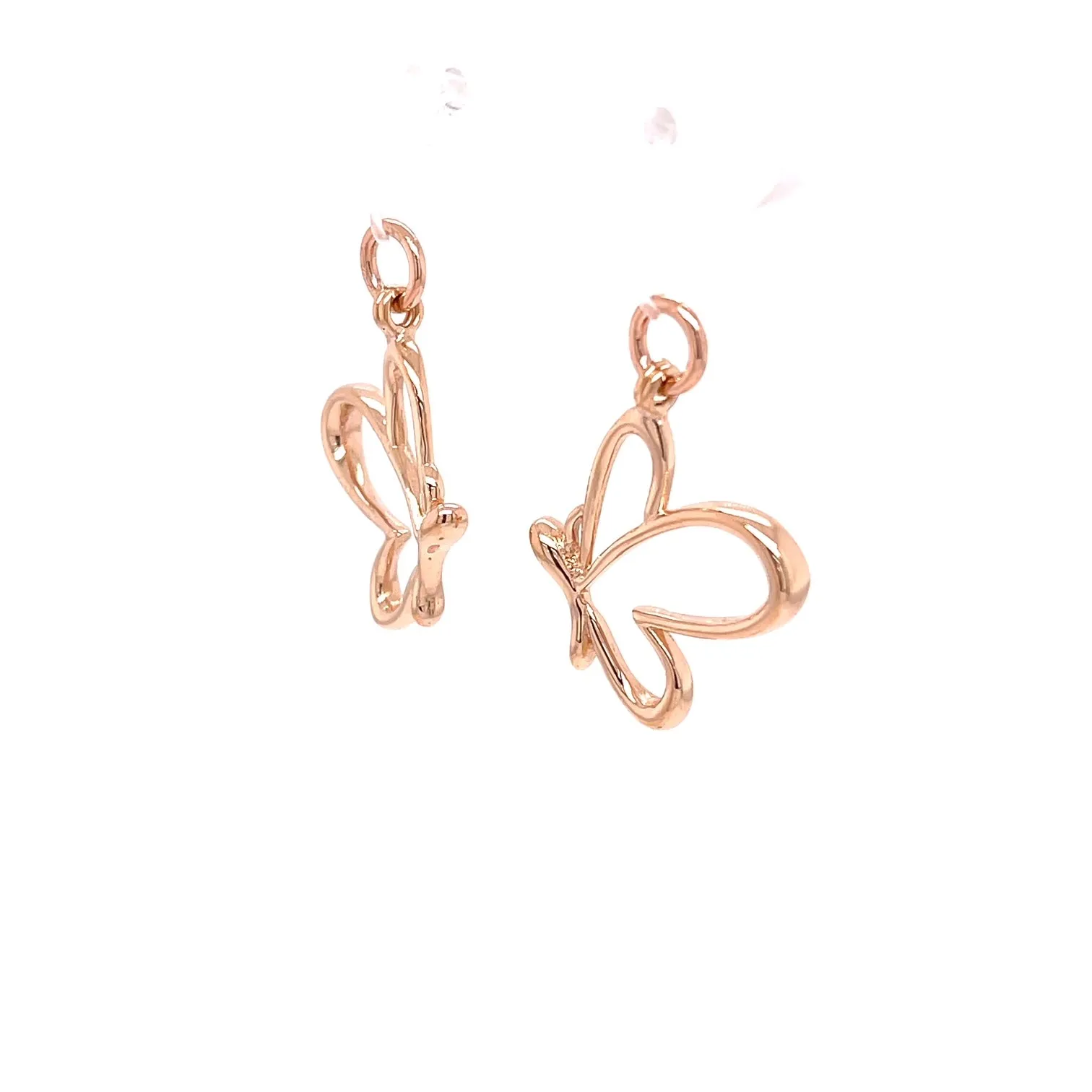 18k Rose Gold Butterfly Jackets