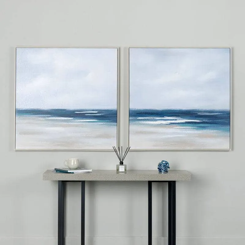 Abstract Beach Framed Canvas 2