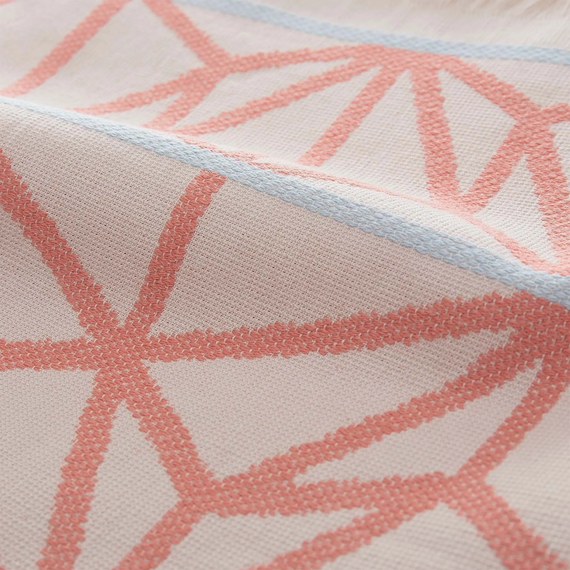 Arade Beach Towel [Light powder pink/Papaya/Ice blue]