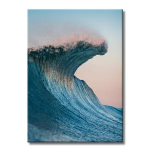 Blue Curl - Metal Wall Art