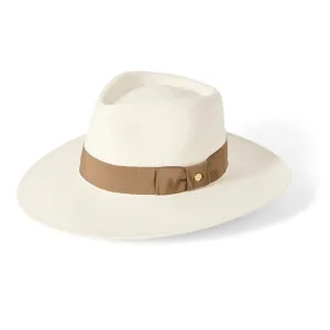 Chatsworth Ladies Panama Fedora - Bleach/Taupe by Failsworth