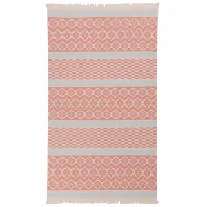 Gilao Beach Towel [Light powder pink/Papaya/Ice blue]