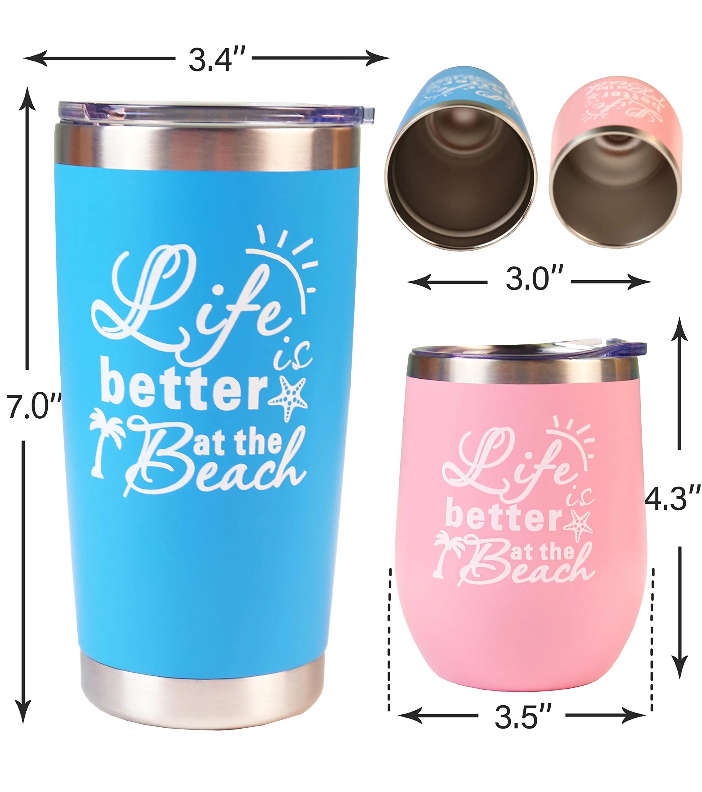 Life is Better at the Beach , Beach Gifts for Women or Men , Funny Beach Presents Travel