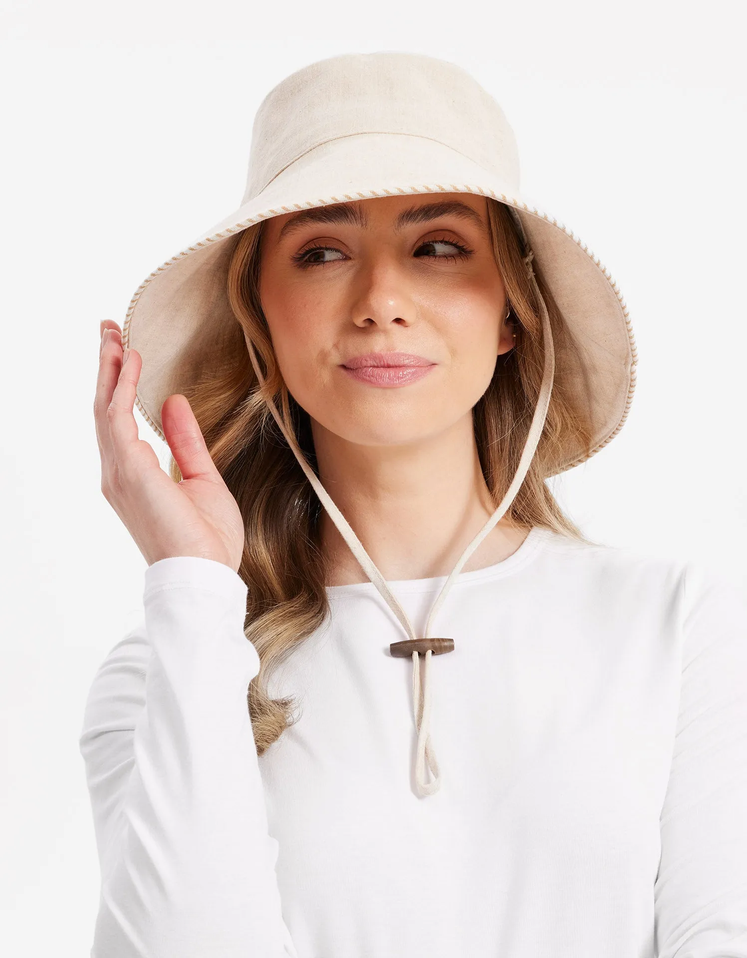 Palm Beach Cotton Linen Sun Hat UPF 50 