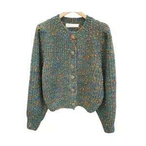 Pre Order:  Speckled Green Knit Sweater