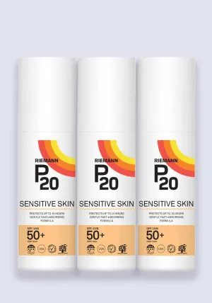 Riemann P20 Sensitive Sun Cream SPF 50  100ml - 3 Pack Saver