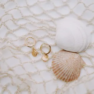 Sea Shell Hoops