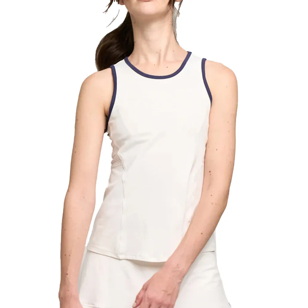 Women`s Elite Spice Tennis Tank Eggplant and Cayenne