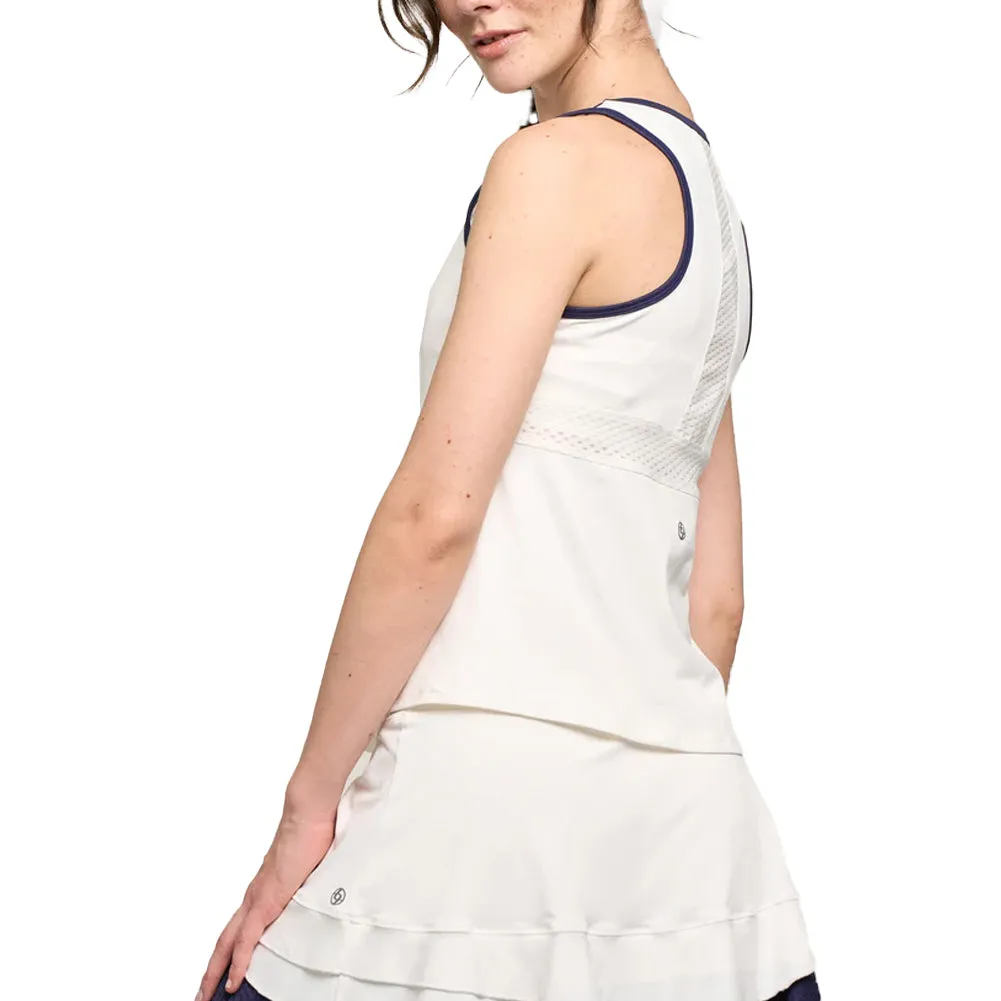 Women`s Elite Spice Tennis Tank Eggplant and Cayenne