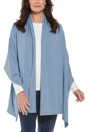 Women's Sanibel Everyday Beach Shawl  |  Light Blue Heather